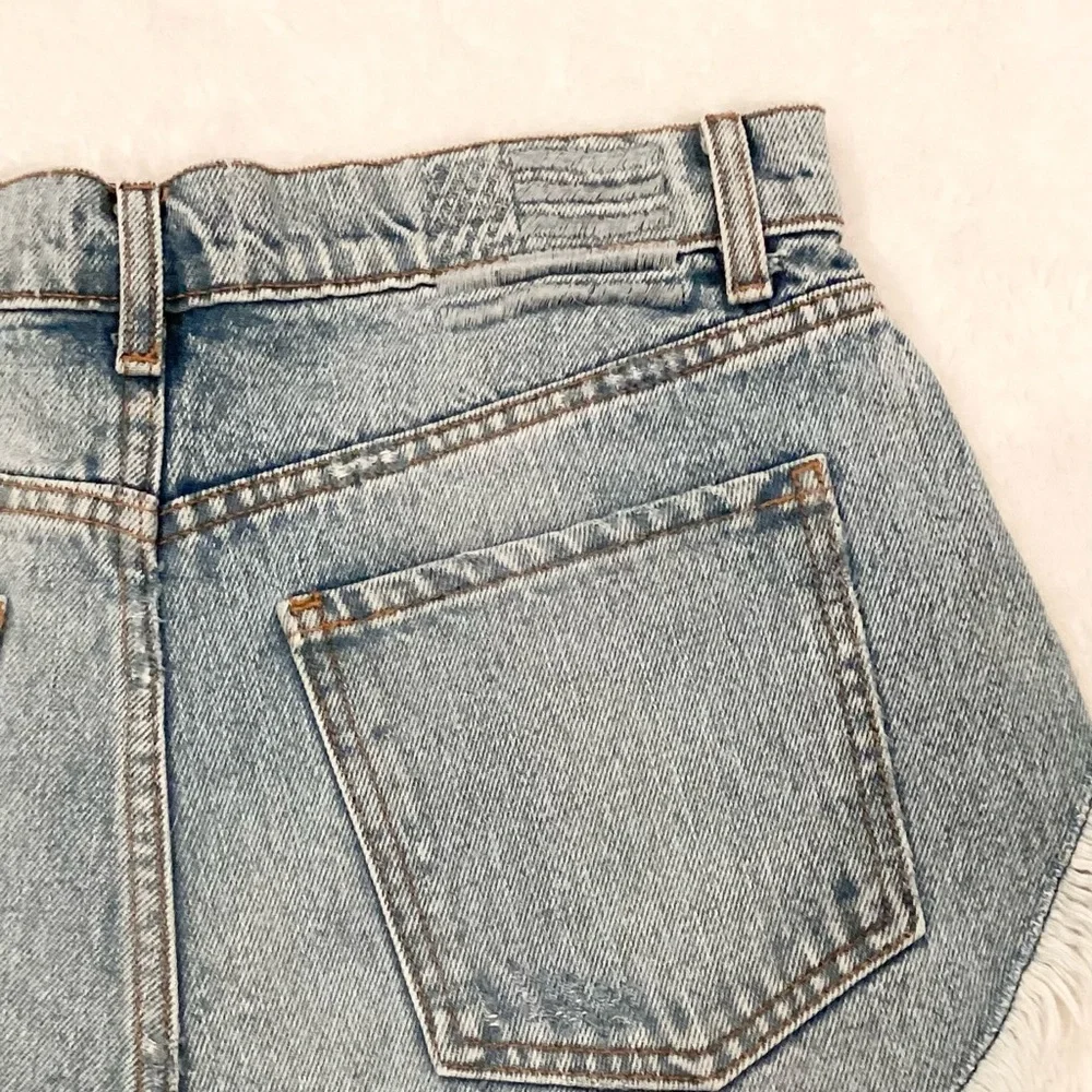Revice 29 (US 8) Denim Women's Jeans Shorts High Rise Distressed Button Fly